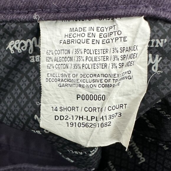 Lee Classic Fit Straight Leg Women's size 14P Dark Wash Purple Denim Jeans - Picture 4 of 5